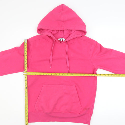 Next Womens Pink XS Pullover Hoodie Cotton Blend Casual
