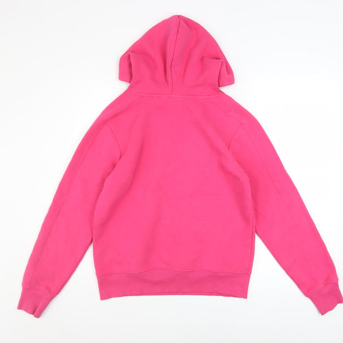 Next Womens Pink XS Pullover Hoodie Cotton Blend Casual