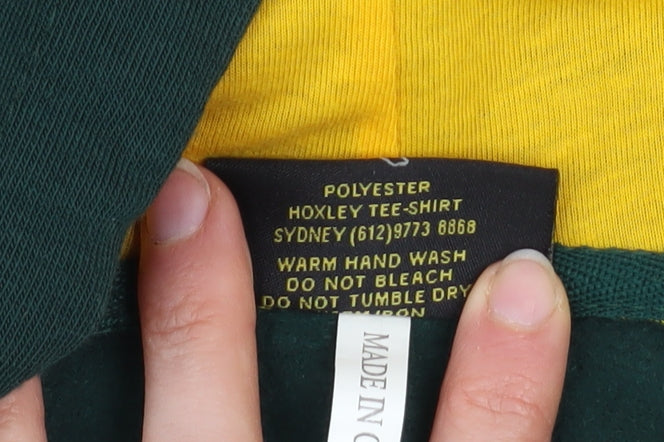 Hoxley Australia Men's Green Full Zip Hoodie M Graphic Sportswear