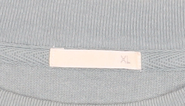 GU Women Blue XL Basic Cotton Short Sleeve T-Shirt