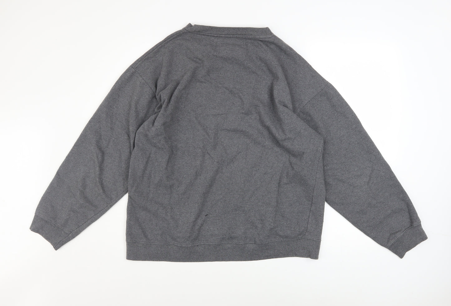 Six Flags Men’s Grey XL Pullover Sweatshirt Graphic Print