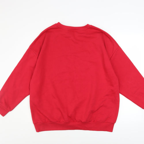 George Women Red Lapland Candy Shop Christmas Sweatshirt Size S 8-10