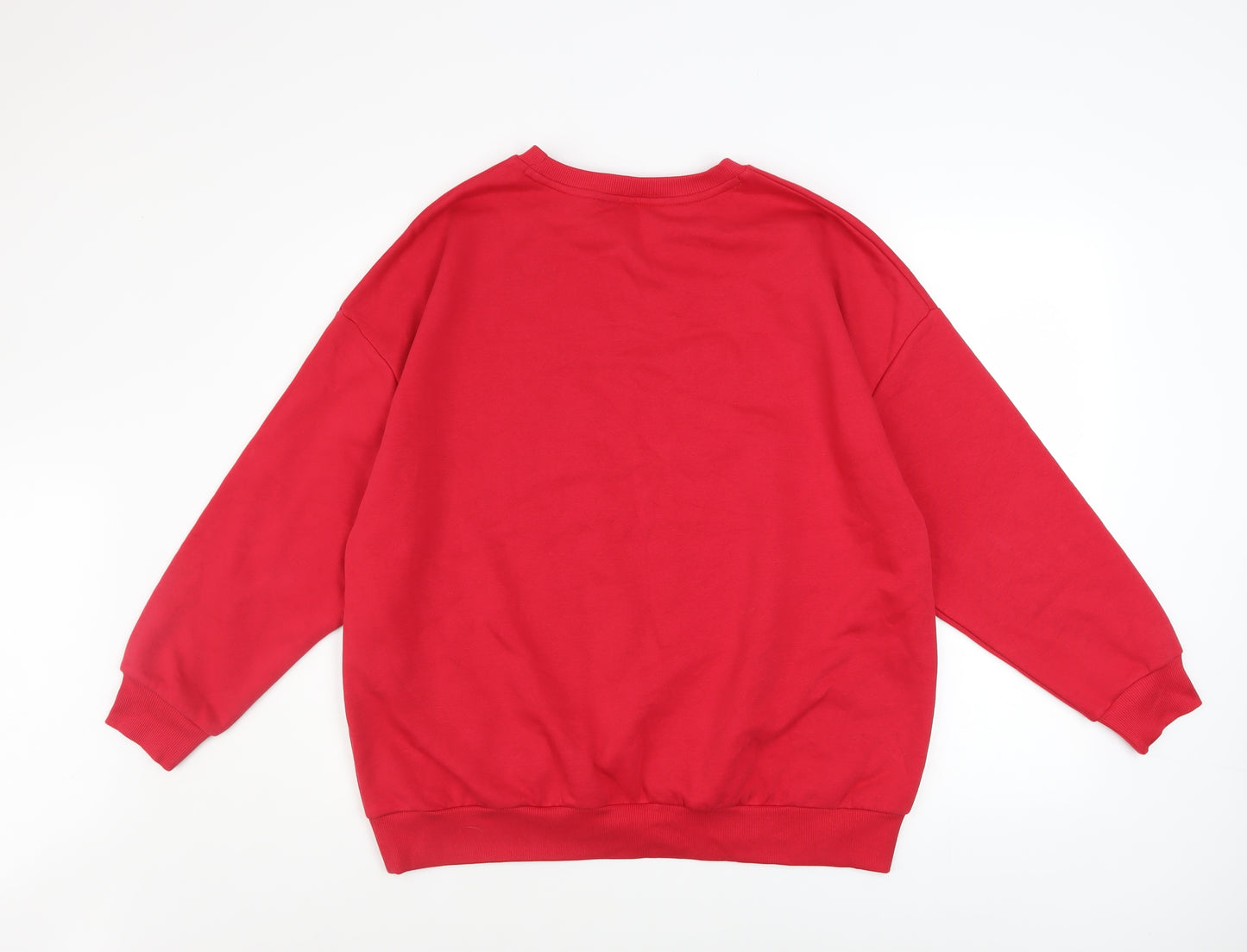 George Women Red Lapland Candy Shop Christmas Sweatshirt Size S 8-10