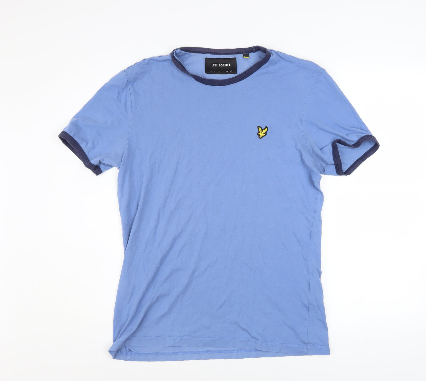 Lyle & Scott Men's Blue Cotton Crew Neck T-Shirt Size M