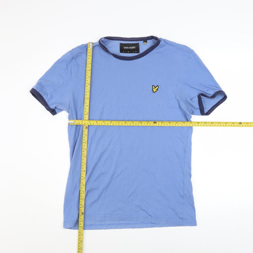 Lyle & Scott Men's Blue Cotton Crew Neck T-Shirt Size M