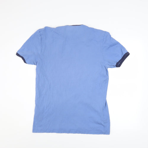 Lyle & Scott Men's Blue Cotton Crew Neck T-Shirt Size M