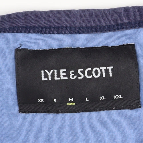 Lyle & Scott Men's Blue Cotton Crew Neck T-Shirt Size M