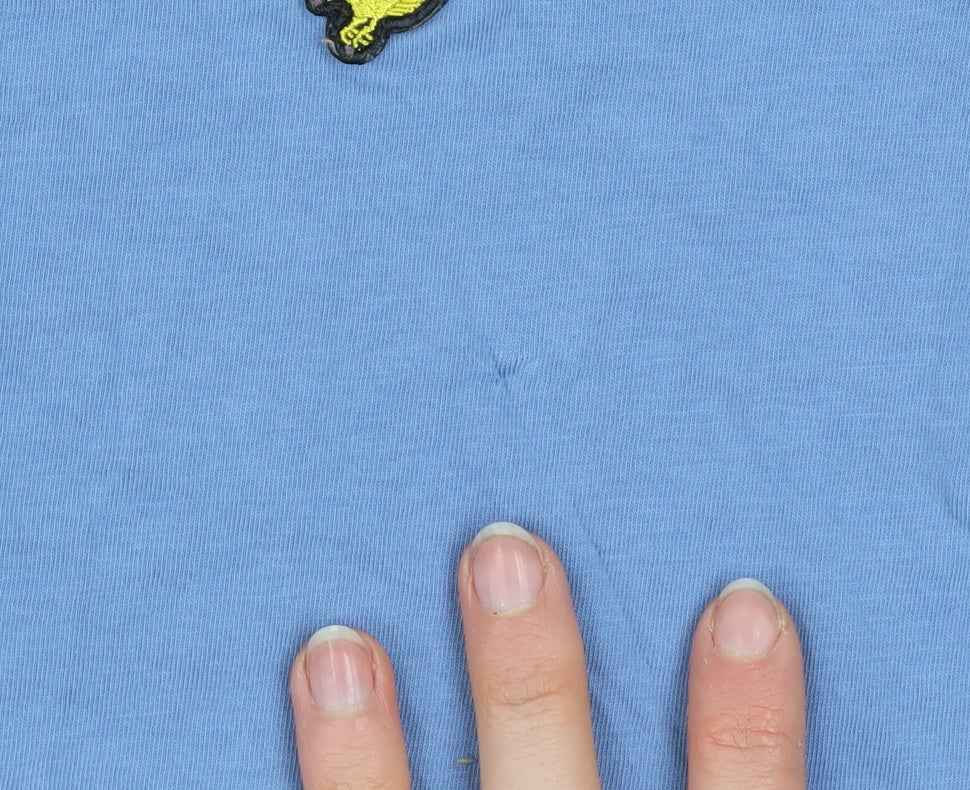 Lyle & Scott Men's Blue Cotton Crew Neck T-Shirt Size M