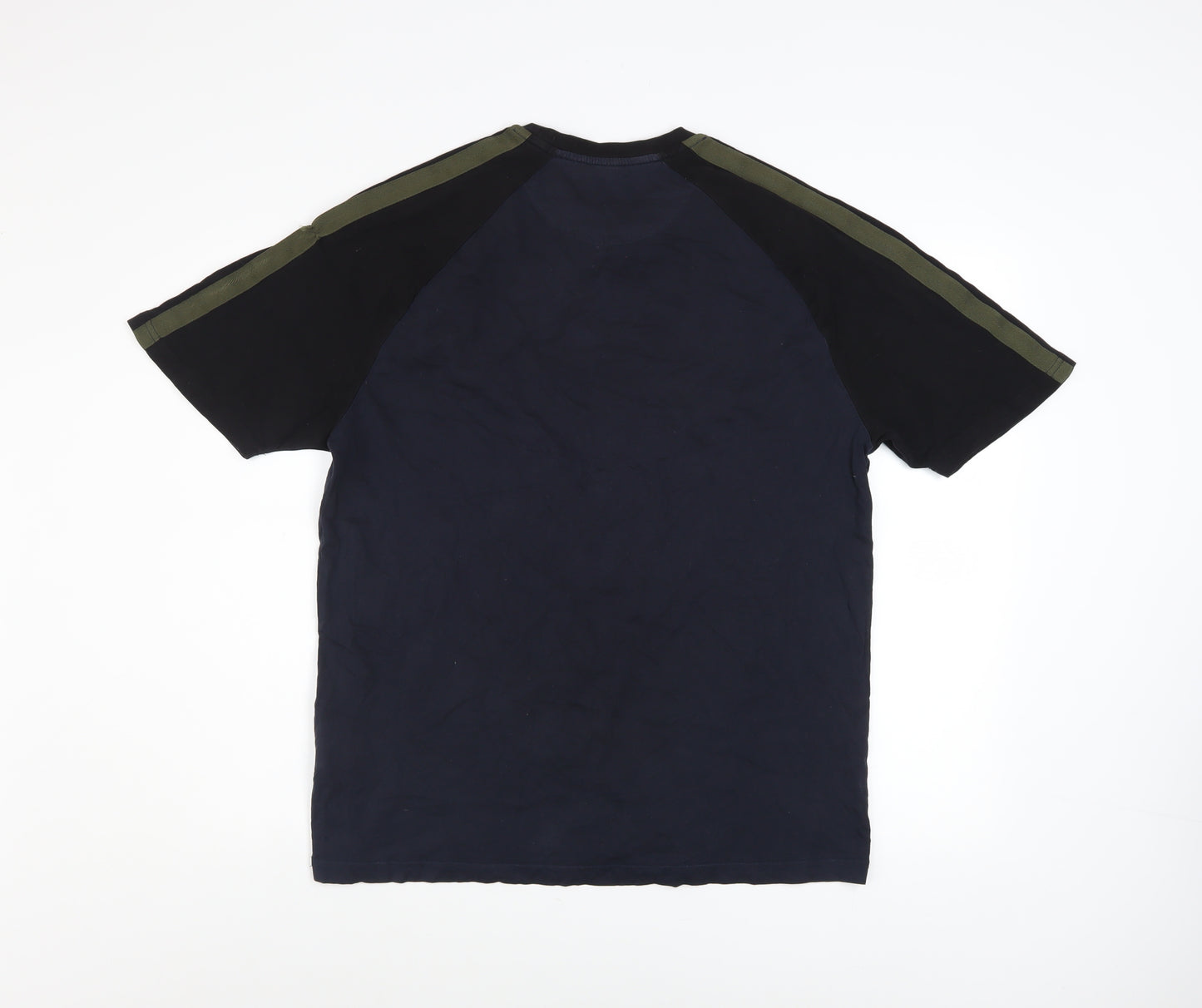 Lyle & Scott Men's Navy Crew Neck Short Sleeve T-Shirt Size L Cotton