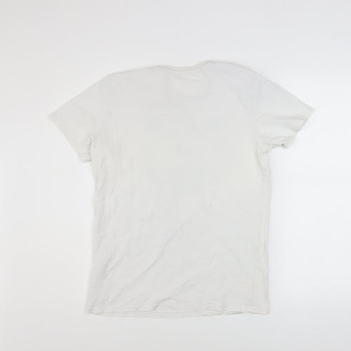 Kenzo Boys White Tiger Logo Graphic Cotton T-Shirt 15-16 Years