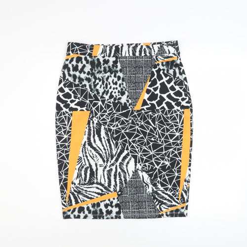 Savida Women's Multicoloured Animal Print Pencil Skirt Size M