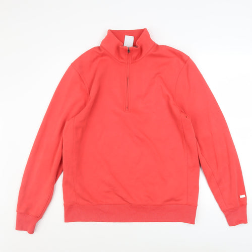 Nike Men's Red Dri-FIT 1/2 Zip Pullover Sweatshirt Medium