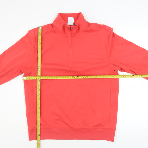 Nike Men's Red Dri-FIT 1/2 Zip Pullover Sweatshirt Medium