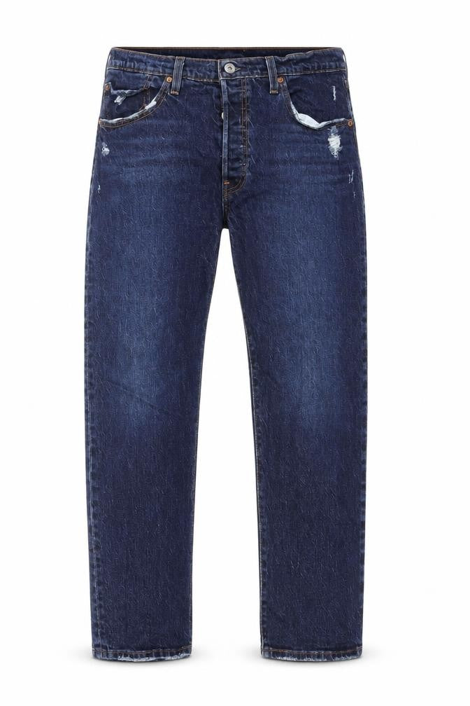 Front view of Levi's 501 Men's Blue Denim Straight Jeans W31 L28