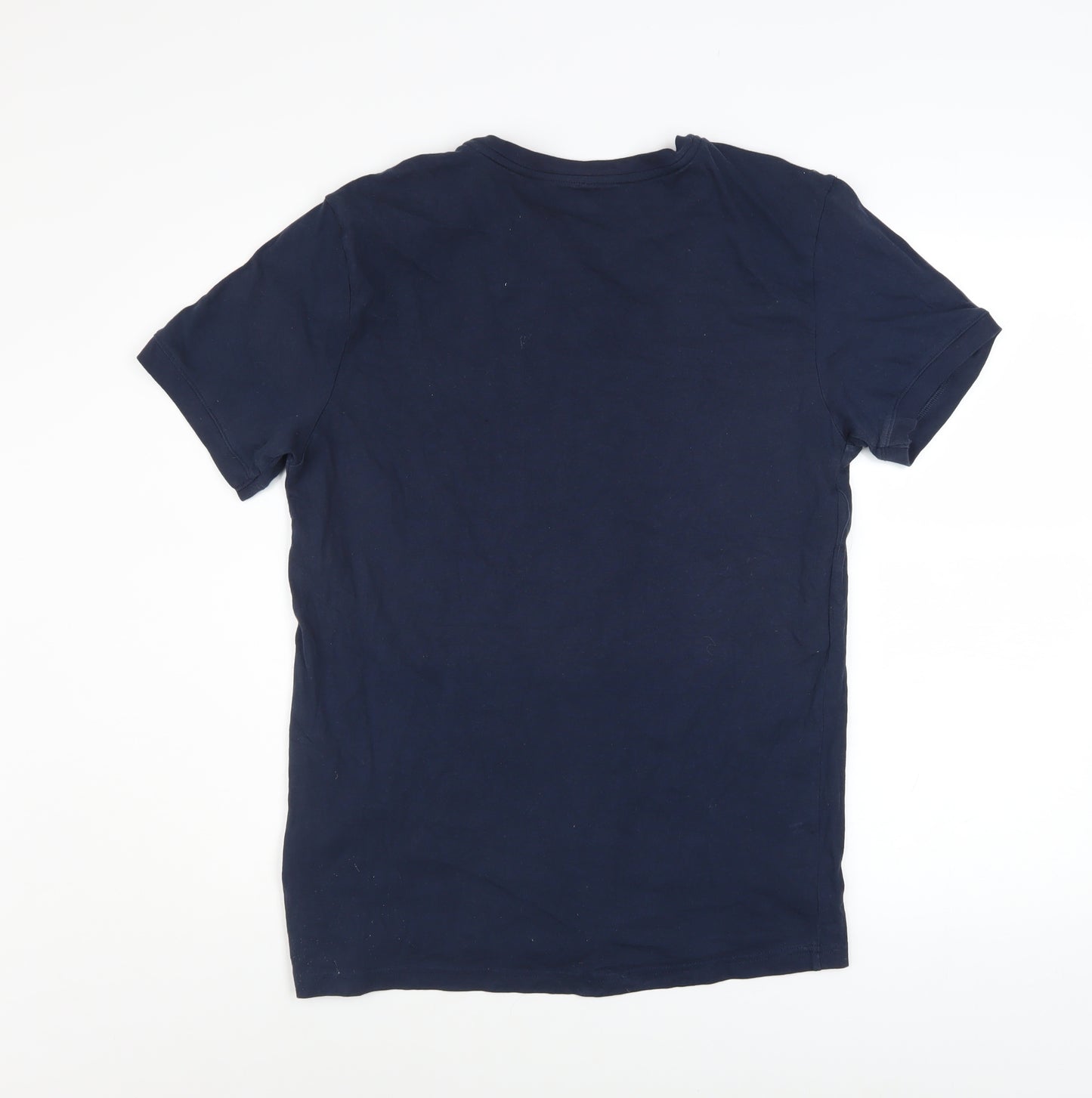 Tommy Hilfiger Men’s Blue Logo Tape Short Sleeve Polo M