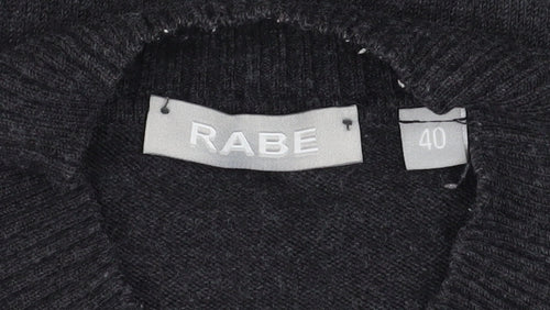 Rabe Womens Black Geometric Belted Cardigan Size 12