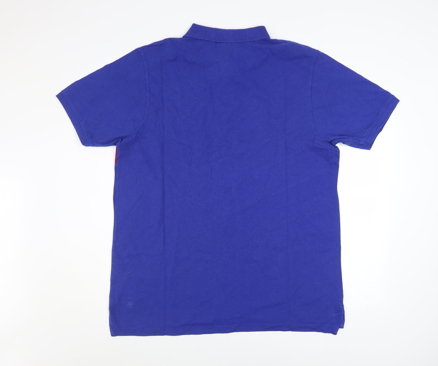 Pierre Cardin Men's Blue Colourblock Polo Shirt 2XL Regular Fit