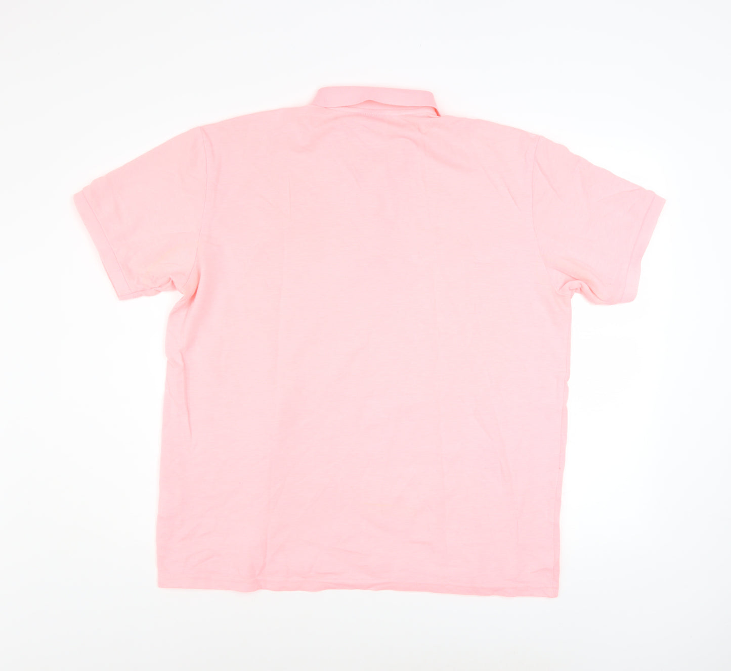 Giorgio Men’s Pink 2XL Cotton Polo Shirt Short Sleeve Casual