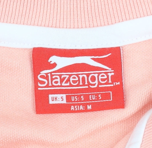 Slazenger Men’s Pink Polo Shirt Size S Cotton Blend Sports Top