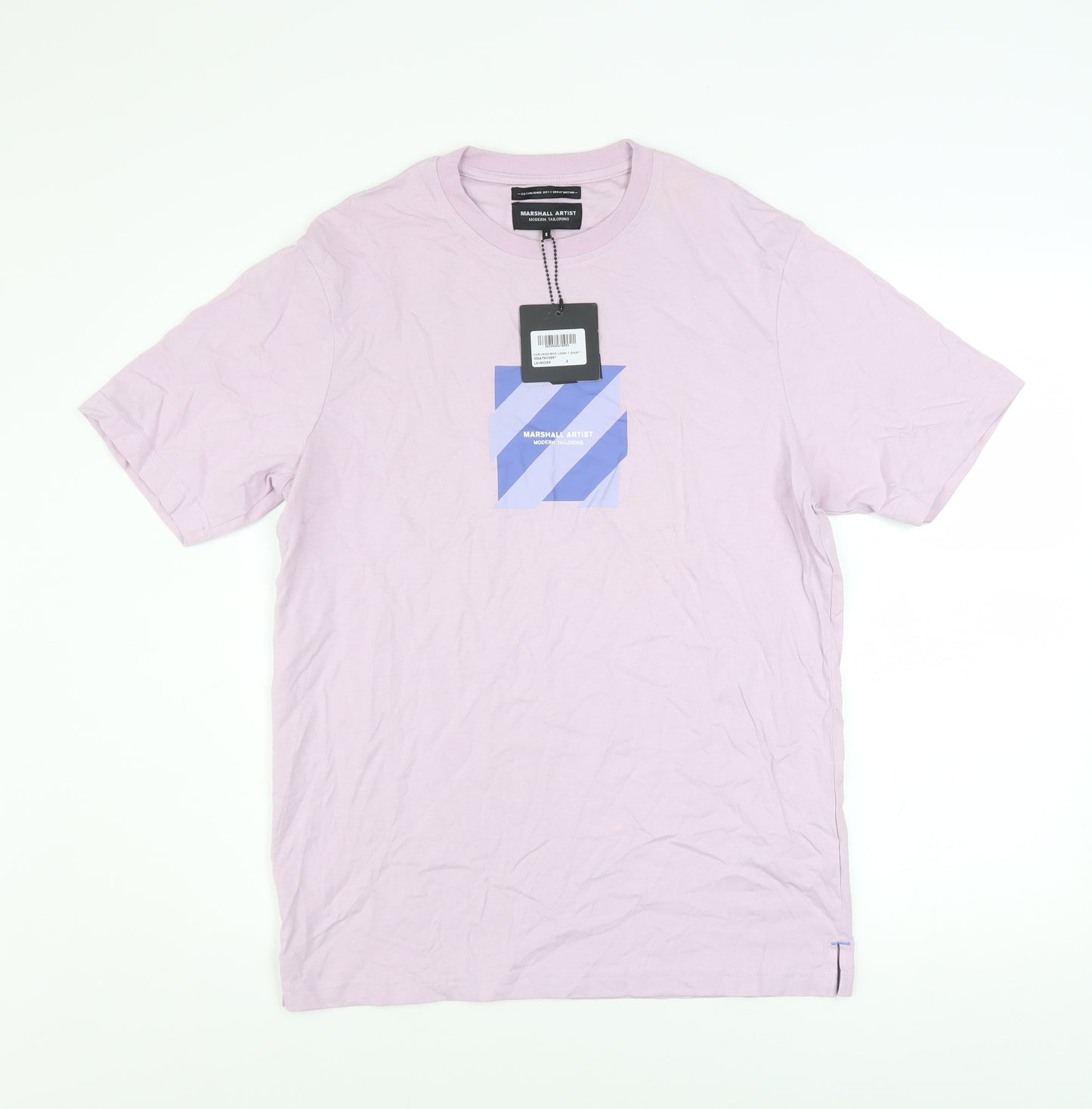Marshall Artist Men's Purple Cotton Graphic T-Shirt Size S