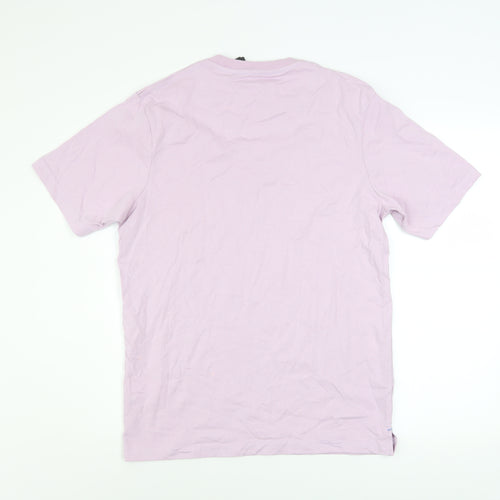Marshall Artist Men's Purple Cotton Graphic T-Shirt Size S