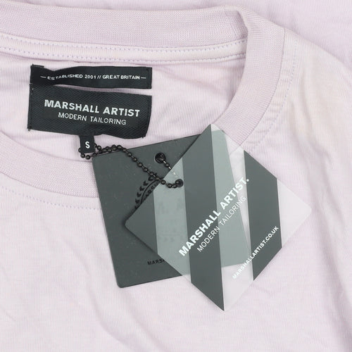 Marshall Artist Men's Purple Cotton Graphic T-Shirt Size S