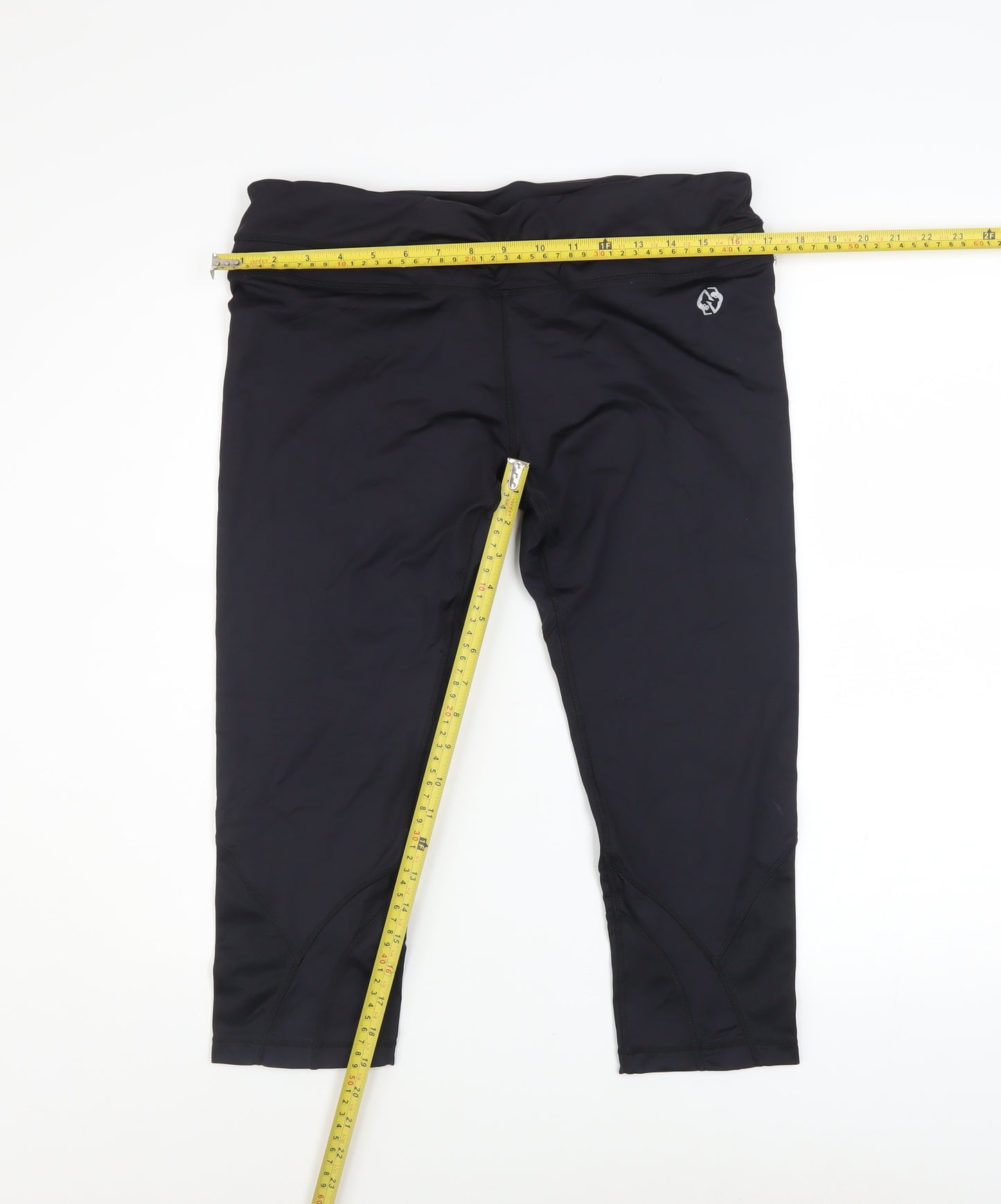 Perfection by Body Logic Womens Black Size 12 Capri Leggings
