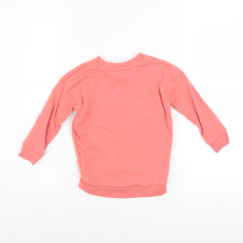 Juicy Couture Girls Pink Logo Pullover Sweatshirt 2 Years Long Sleeve