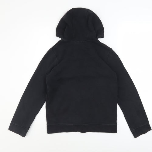 Nike Boys Black Full Zip Hoodie Size 10-11 Years Fleece Sweatshirt