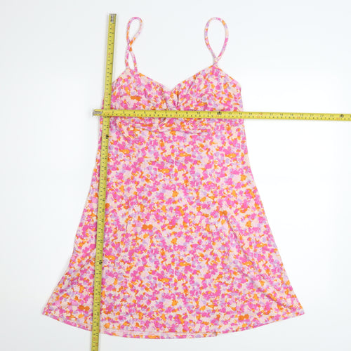 MNG Womens Multicoloured Floral Slip Dress Size 12 Summer