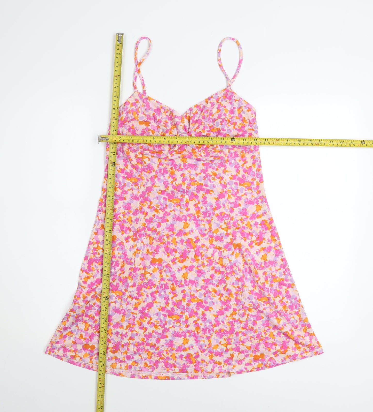 MNG Womens Multicoloured Floral Slip Dress Size 12 Summer