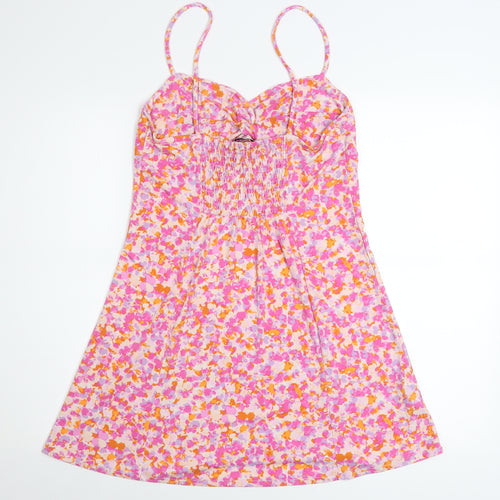 MNG Womens Multicoloured Floral Slip Dress Size 12 Summer