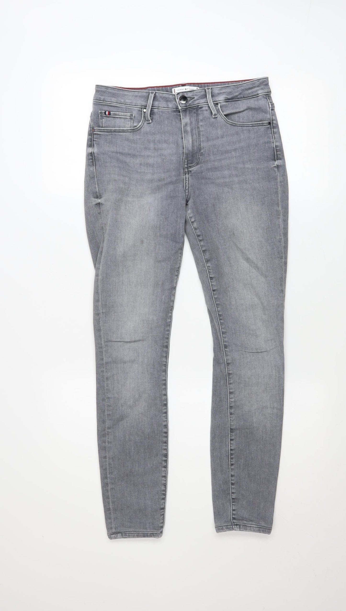 Tommy Hilfiger Men's Grey Skinny Jeans W28 L30 Como Fit