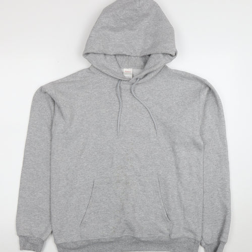 Hanes Mens Grey Pullover Hoodie Small Regular Fit Fleece