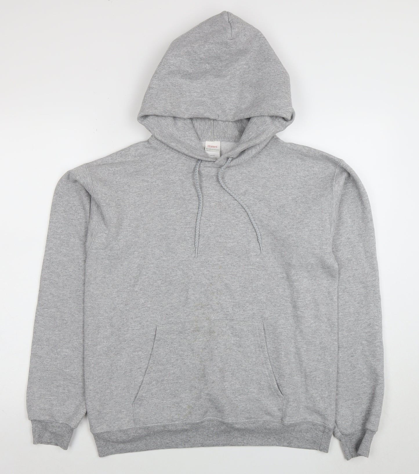 Hanes Mens Grey Pullover Hoodie Small Regular Fit Fleece