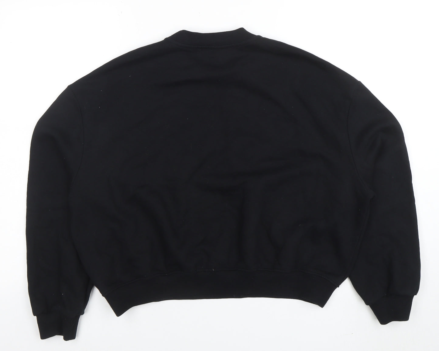 Marks and Spencer Womens Black Embroidered Pullover Sweatshirt S