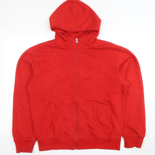 B&C Collection Women's Red Full Zip Hoodie Size M