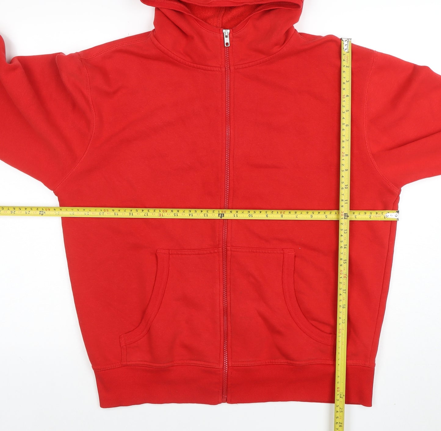 B&C Collection Women's Red Full Zip Hoodie Size M