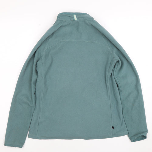 Quechua Teens Green Fleece Full Zip Jacket XS Lightweight