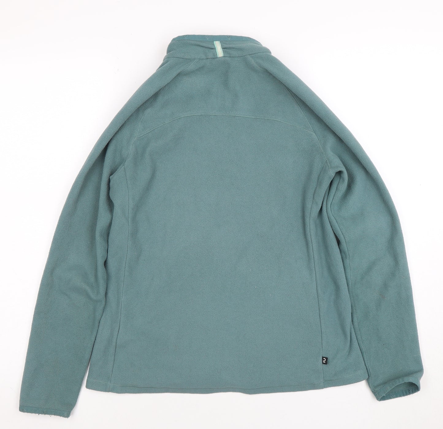 Quechua Teens Green Fleece Full Zip Jacket XS Lightweight