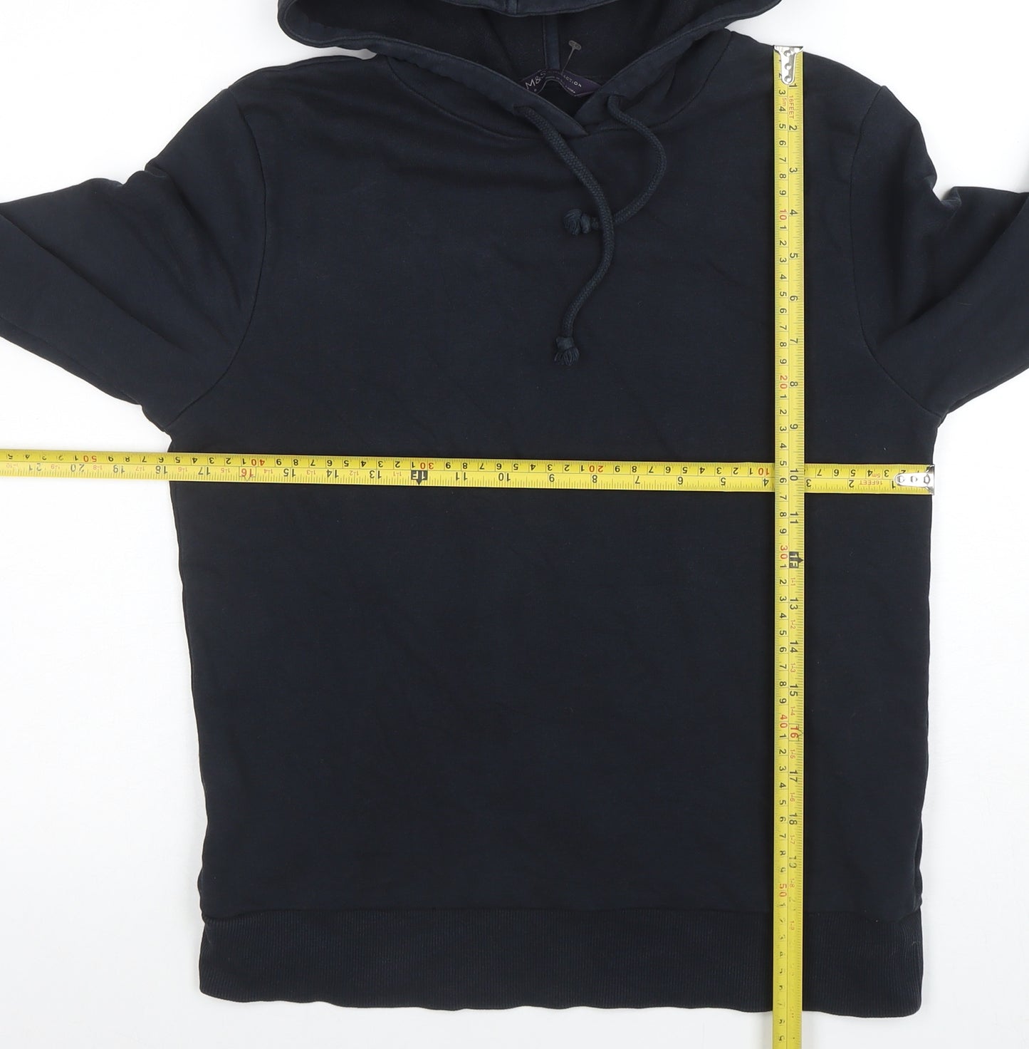Marks and Spencer Womens Black Size 8 Pullover Hoodie