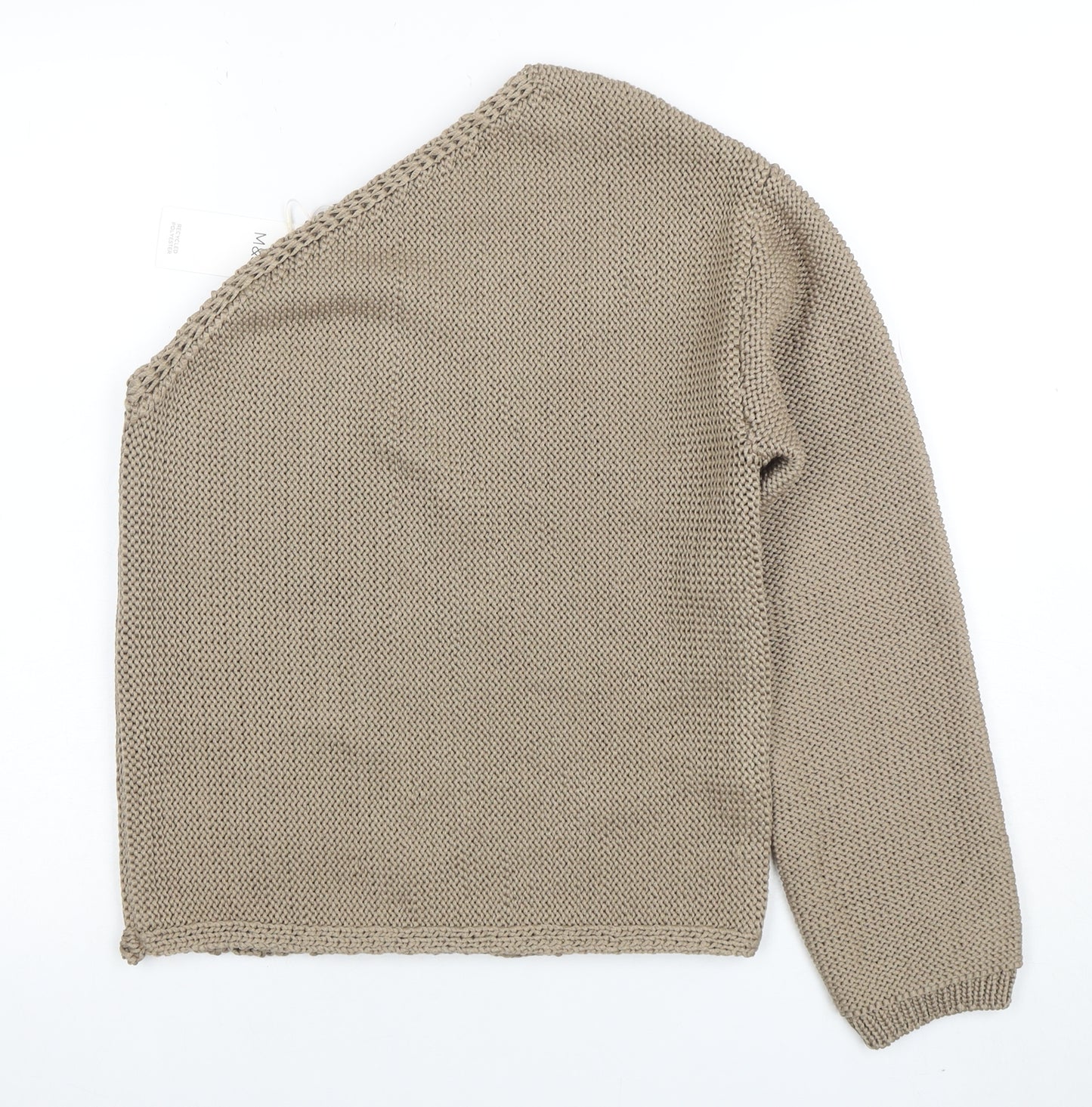 Marks and Spencer Women’s Beige Chunky Knit Pullover Jumper Size S
