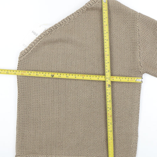 Marks and Spencer Women’s Beige Chunky Knit Pullover Jumper Size S