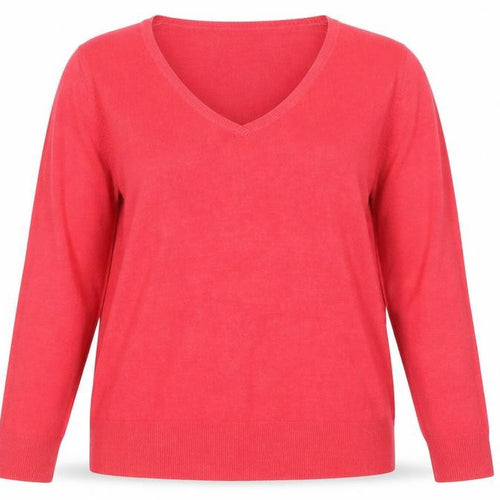 Next Women’s Pink V-Neck Long Sleeve Acrylic Jumper Size 18