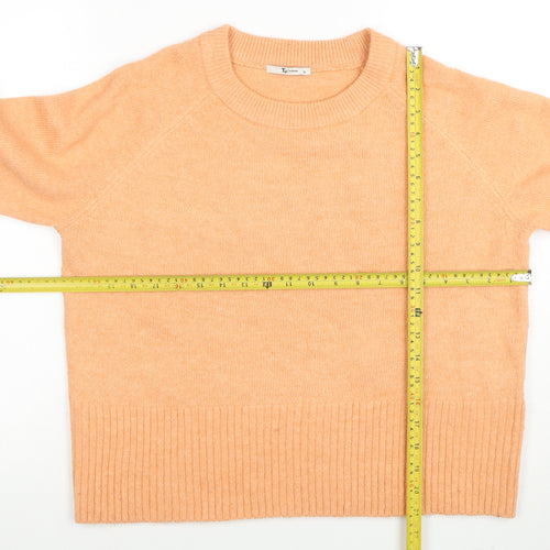 Tu Womens Beige Crew Neck Pullover Jumper Size 10