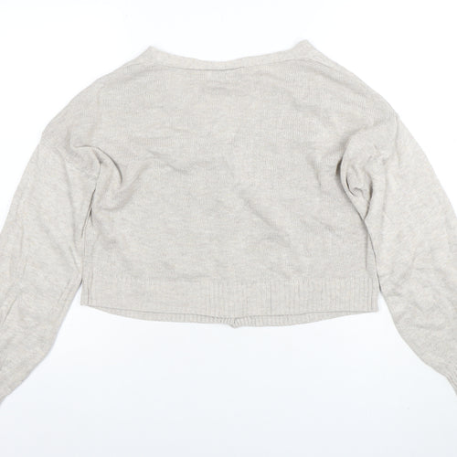 Hollister Women’s Beige V-Neck Button Cardigan XS