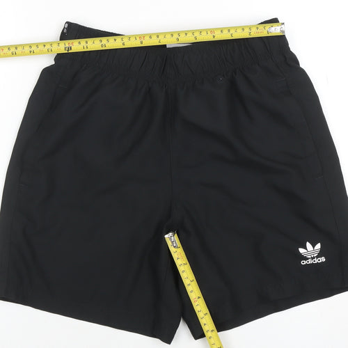 Adidas Men’s Black Swim Shorts S Lightweight Quick Dry Trunks