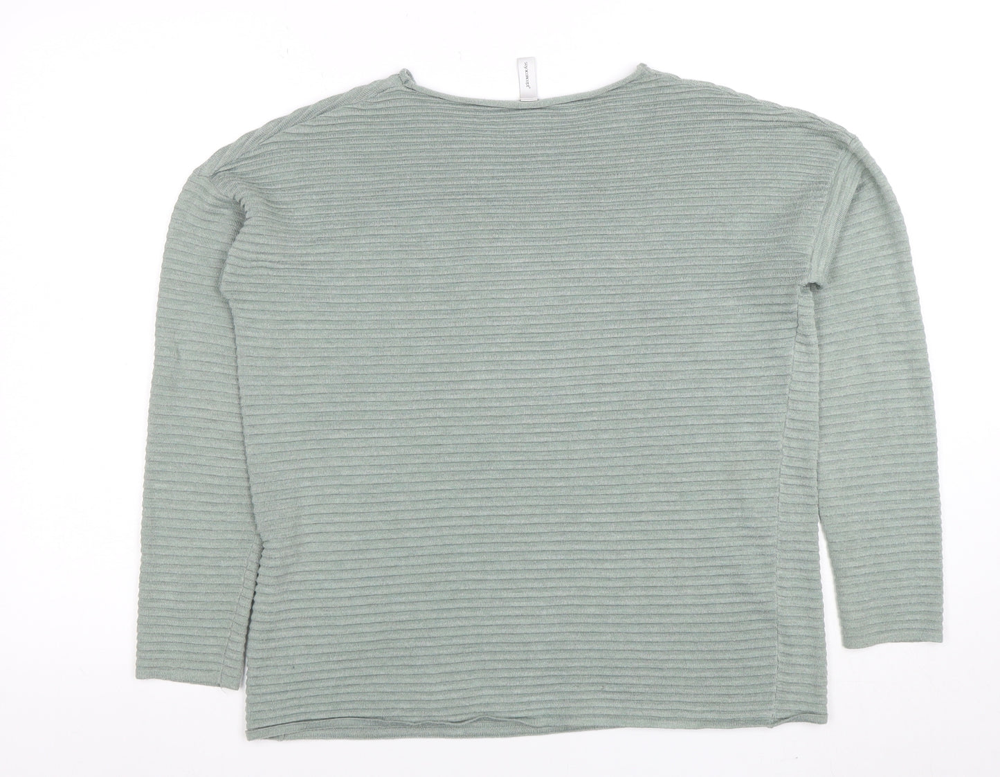 Soyaconcept Women's Green Knit Long Sleeve Basic Blouse Size M