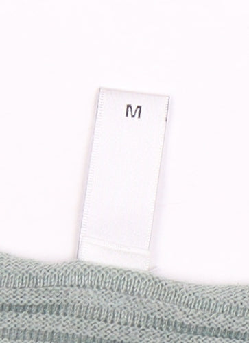 Soyaconcept Women's Green Knit Long Sleeve Basic Blouse Size M