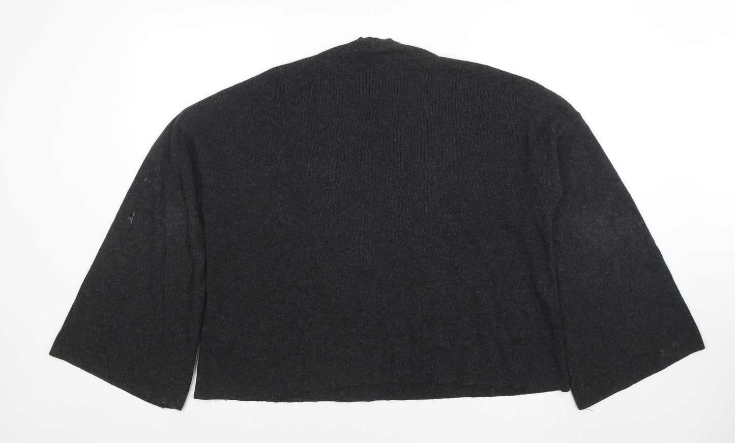 Brora Women's Grey Crew Neck Wool Cashmere Jumper Size L